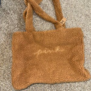 PINK furry tote